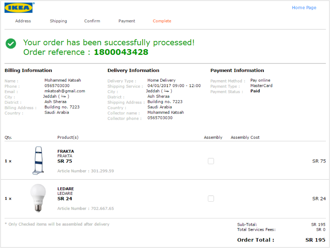 Re-designing IKEA/SA’s Webstore